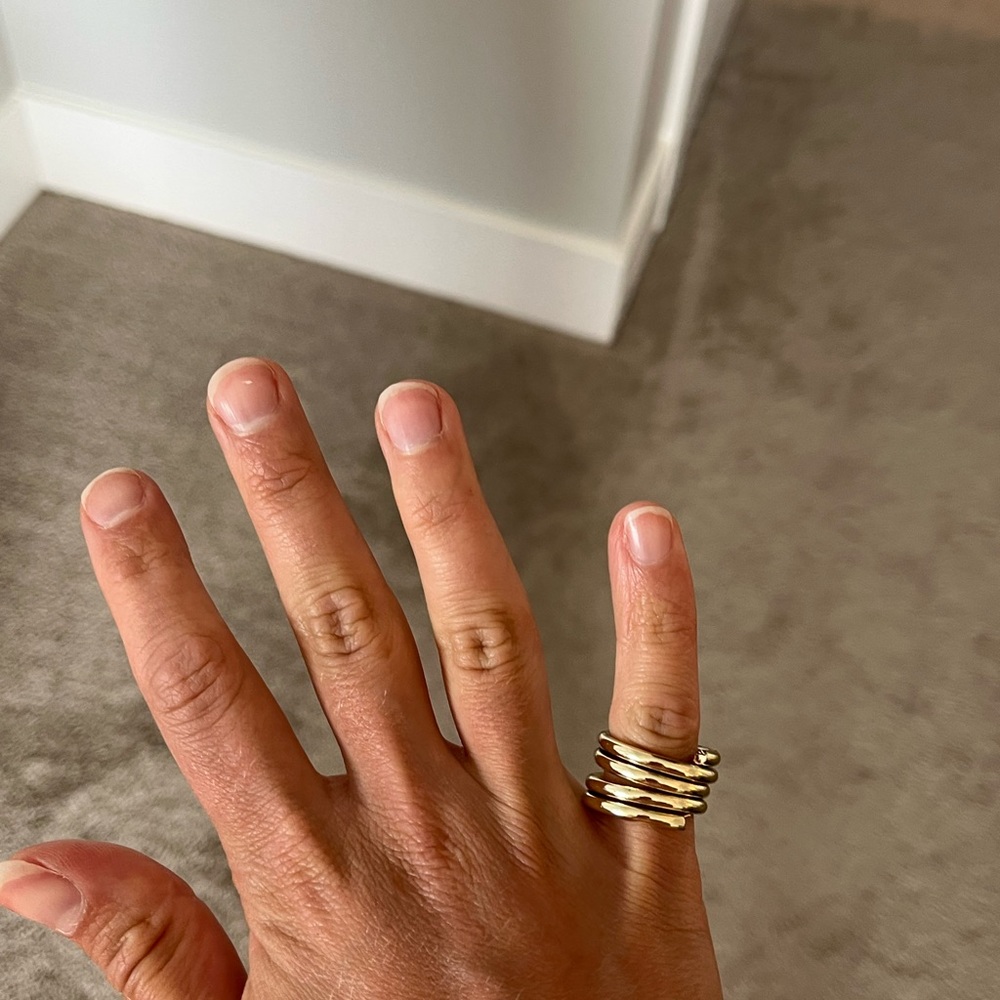 Gold stack ring